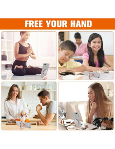 Soporte para Anillo de Teléfono GEEHUA Oro Rosa Ajustable 2