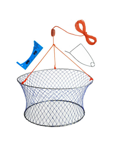 Red de Cangrejos Palmyth 61x51 cm con Clip y Cebo