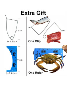 Red de Cangrejos Palmyth 61x51 cm con Clip y Cebo 2