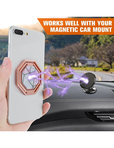 Soporte para Anillo de Teléfono GEEHUA Oro Rosa Ajustable