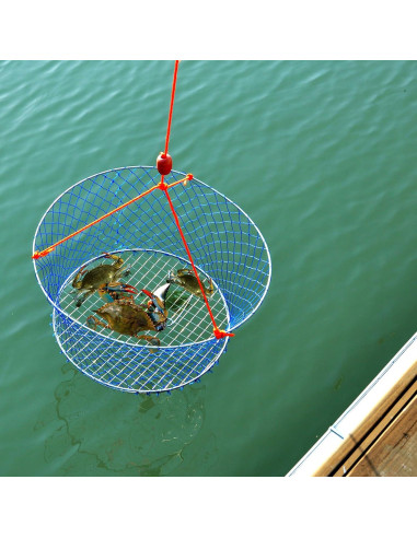 Red de Cangrejos Palmyth 61x51 cm con Clip y Cebo