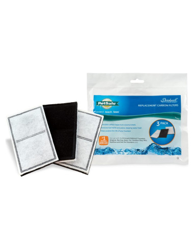 Filtros de Carbono PetSafe Drinkwell para Fuentes de Agua - 3 Unidades