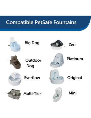 Filtros de Carbono PetSafe Drinkwell para Fuentes de Agua - 3 Unidades