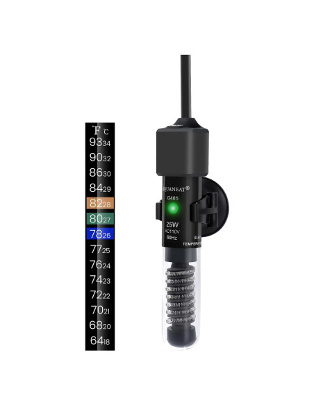 Calentador de Acuario AQUANEAT 25W Mini para Peces Betta