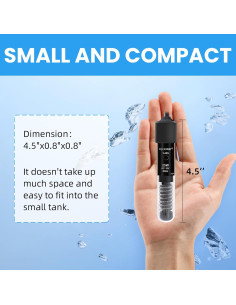 Calentador de Acuario AQUANEAT 25W Mini para Peces Betta 2