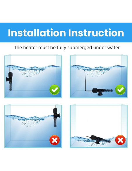 Calentador de Acuario AQUANEAT 25W Mini para Peces Betta