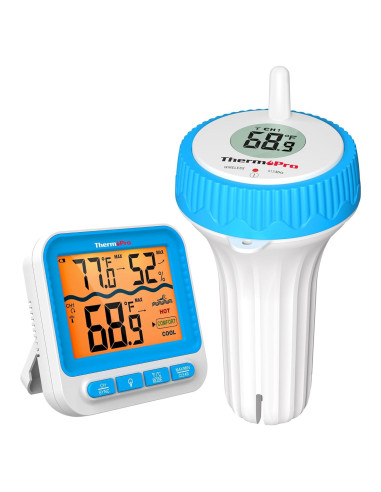 Termómetro de piscina digital ThermoPro TP211B flotante IPX8