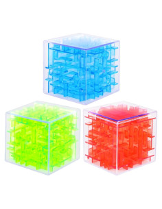Juego de Cubos de Rompecabezas Laberinto Gamie - Set de 3