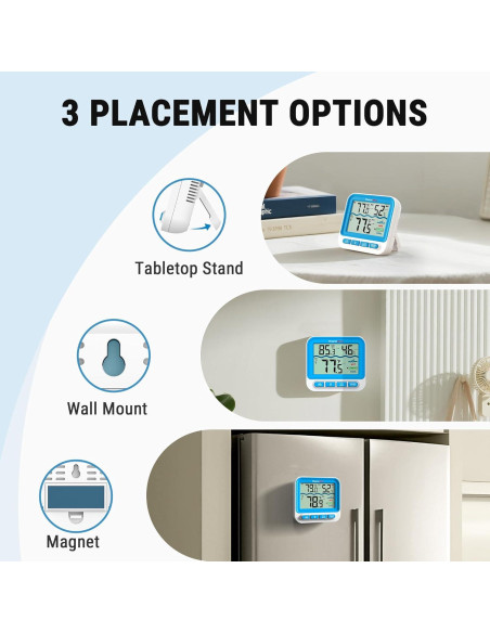 Termómetro de piscina digital ThermoPro TP211B flotante IPX8