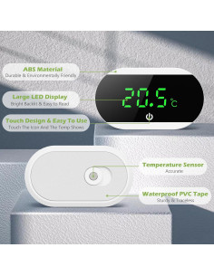 Termómetro Digital de Acuario KeeKit con Pantalla LED 0-60C 2