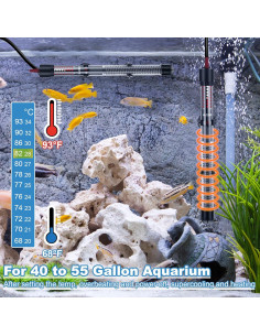 Calentador de Acuario Dreyoo 300W Ajustable para Peceras 2
