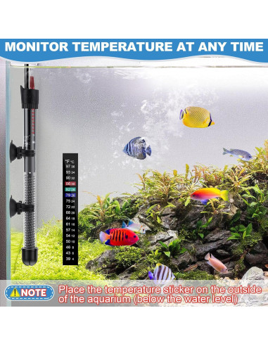 Calentador de Acuario Dreyoo 300W Ajustable para Peceras