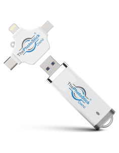 ThePhotoStick Omni 64GB - Respaldo y Organización de Archivos
