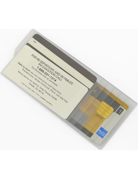 Juego de 2 Inserto Plástico Reemplazo Billeteras Cheques Ultra Delgado