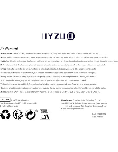 Funda para Laptop 15" HYZUO Negra - MacBook Air/Pro y Surface