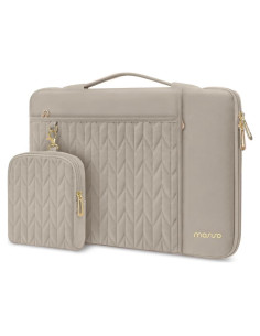 Funda para Laptop 15.6" MOSISO Marrón Taupe Acolchada