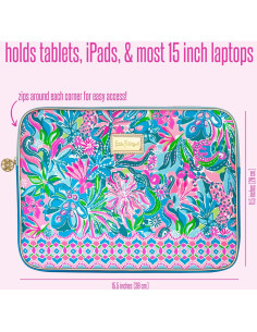 Funda para Laptop Lilly Pulitzer Hora Dorada 15" con Bolso 2