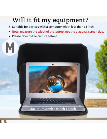 Sombra para Laptop YUMTIM 12-14'' Protección Privacidad
