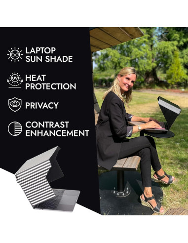 Sombrilla para Laptop 4-en-1 Philbert 15-16" Rayas