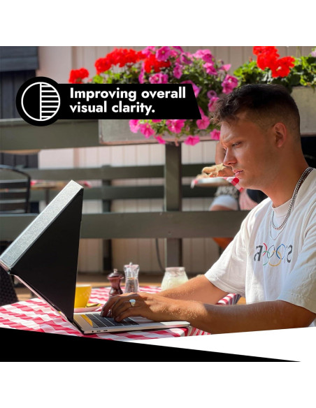 Sombrilla para Laptop 4-en-1 Philbert 15-16" Rayas