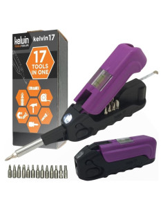 Kelvin Tools - Destornillador Urbano 17 en 1 Compacto