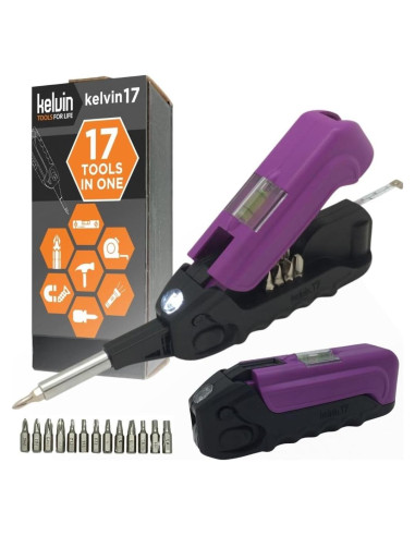 Kelvin Tools - Destornillador Urbano 17 en 1 Compacto
