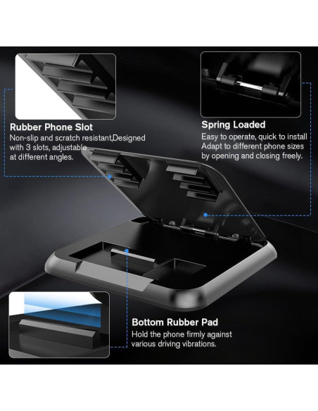 Soporte Universal para Teléfono de Coche Milukon - Ajustable