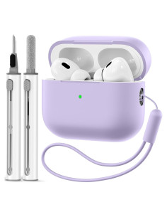 Funda Protectora Silicona Apple AirPods Pro 2 Gen + Kit Limpieza