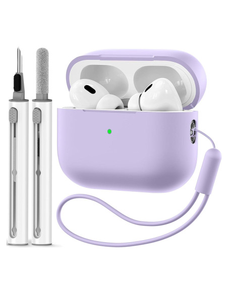 Funda Protectora Silicona Apple AirPods Pro 2 Gen + Kit Limpieza