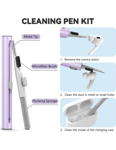 Funda Protectora Silicona Apple AirPods Pro 2 Gen + Kit Limpieza