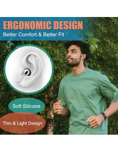 5 Pares de Cubiertas de Silicona para AirPods 4 - QINZAC