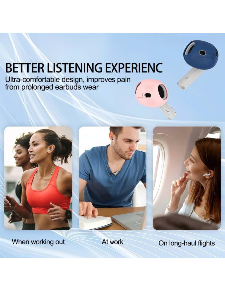 5 Pares de Cubiertas de Silicona para AirPods 4 - QINZAC