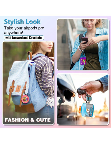 Funda Silicona 3D YIPINJIA para AirPods Pro 2 - Paquete de 3