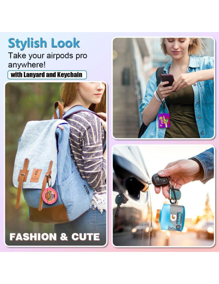 Funda Silicona 3D YIPINJIA para AirPods Pro 2 - Paquete de 3