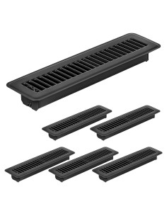 Paquete de 6 Cubiertas de Ventilación de Piso Flowild 5x30 cm