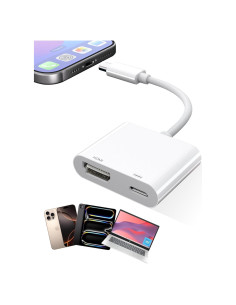 Adaptador USB-C a HDMI 4K LIEZHUA para iPhone 16/15 Pro