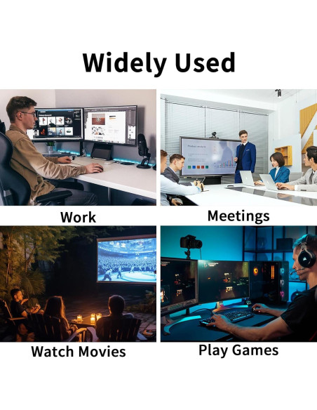 Adaptador USB C a Doble HDMI Aplimln 4K@60Hz para Laptop