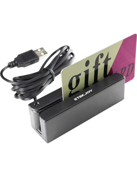 Lector de Tarjetas Magnéticas USB ETEKJOY ET-MSR90 3 Pistas