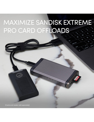 Lector de tarjetas SanDisk Professional PRO-Reader SD y microSD USB 3.2