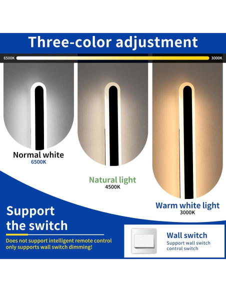 Aplique de Pared Exterior LED Daoseolo 120cm 3 Colores IP65