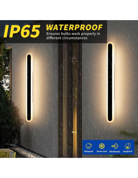 Aplique de Pared Exterior LED Daoseolo 120cm 3 Colores IP65