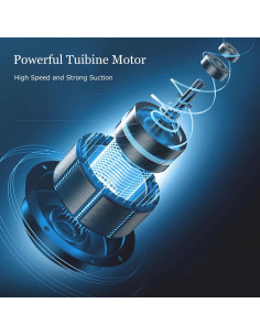 Aspiradora de Mano Inalámbrica YUNYILAN E-23 120W USB 2
