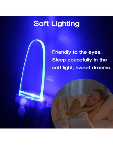 Luz Nocturna LED CICINY con Sensor de Movimiento 0.5W Azul