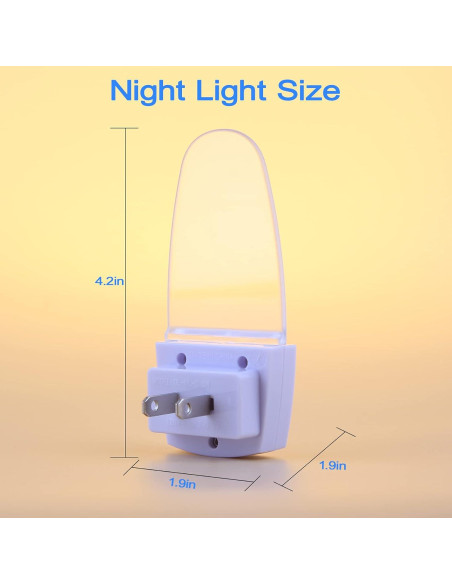 Luz Nocturna LED CICINY con Sensor de Movimiento 0.5W Azul