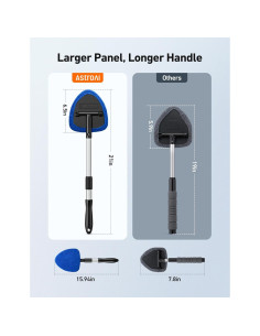 Limpiador de Parabrisas AstroAI con Mango Extensible y 4 Paños 2
