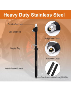 Medidor de Presión de Neumáticos SAFELIFE SF-1307 10-150 PSI 2