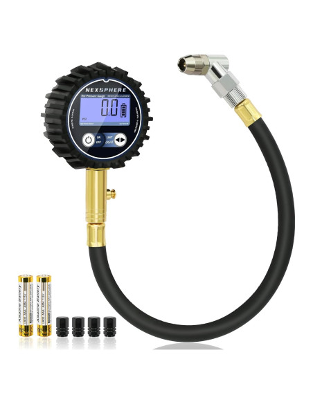 Medidor de Presión de Neumáticos Digital NexSphere 200 PSI