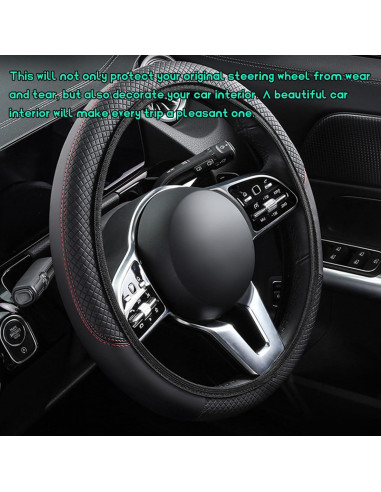 Cubierta de Volante SHMZK 15" Fibra de Carbono Antideslizante