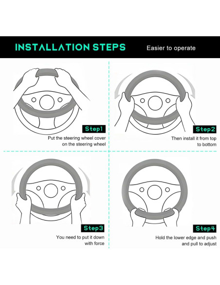 Cubierta de Volante SHMZK 15" Fibra de Carbono Antideslizante