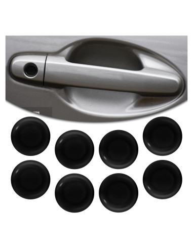 8 Piezas Cubierta Protectora Agujero Llave Coche TIESOME Negro